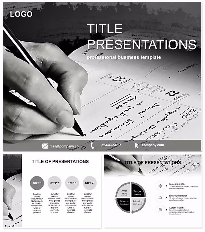 Accounting Keynote Template: Ledger Your Success Visually