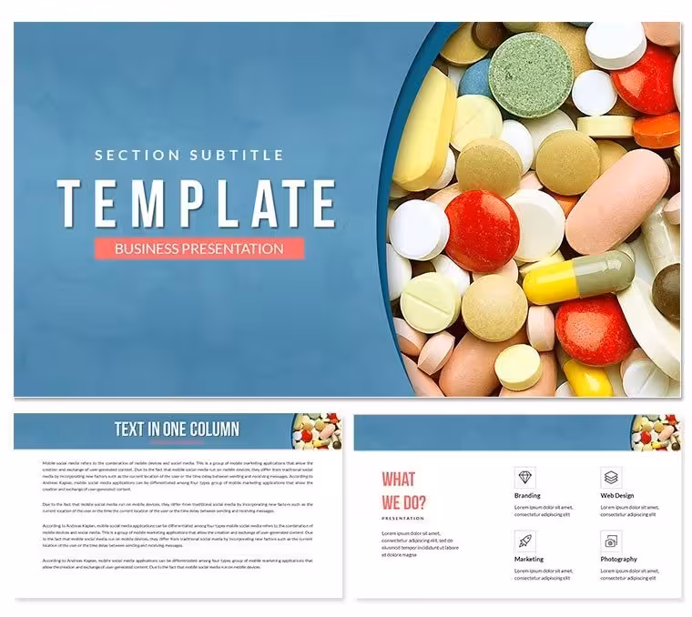 Various Pills Keynote Template: Medicine Presentation