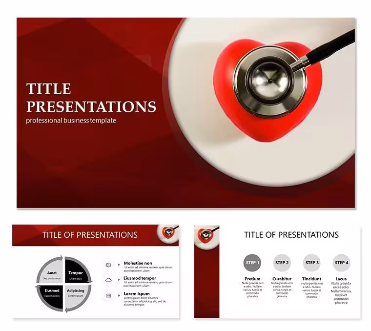 Checking Heart PowerPoint template