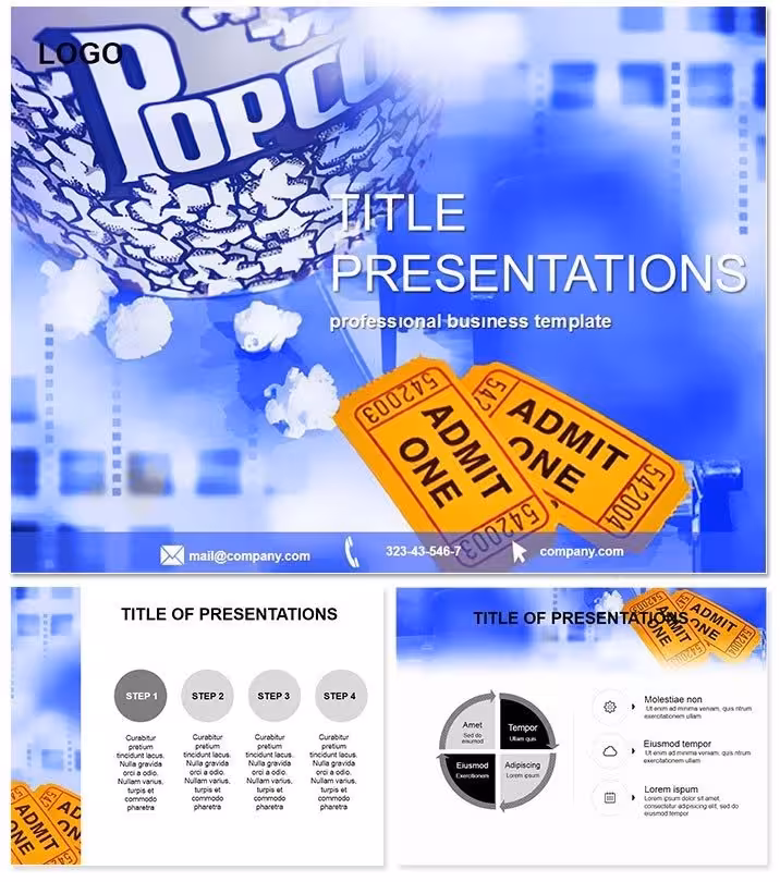 Movie Tickets and Popcorn Keynote Template: Reel in Your Audience