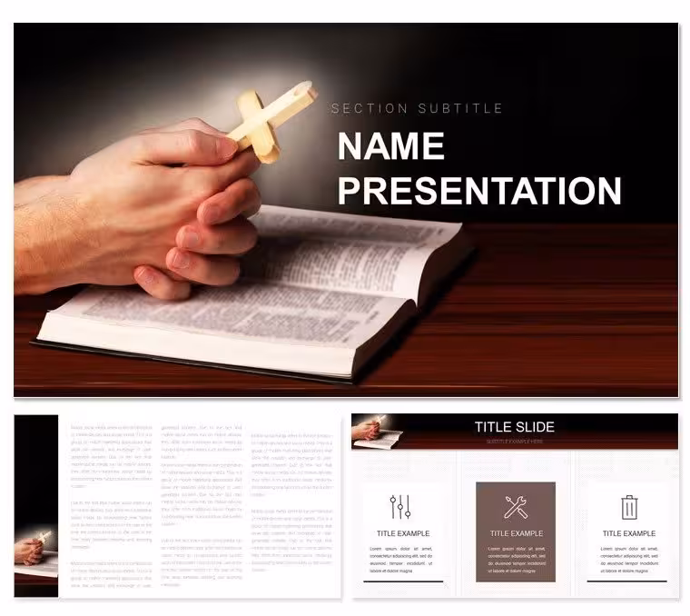 Serene Prayer Ministry Keynote Presentation Kit
