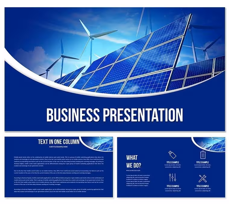 Renewable Power Generation Keynote Templates