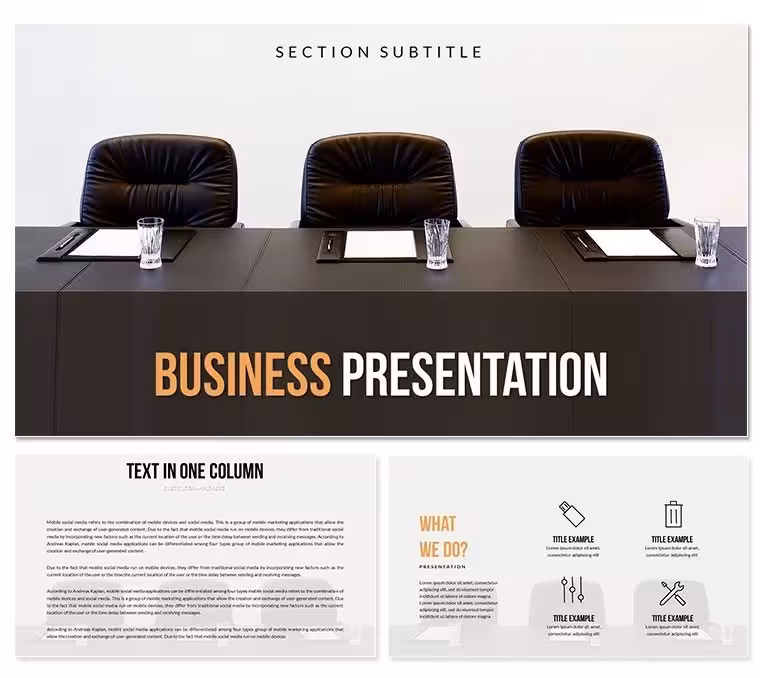 Conference Hall Keynote Templates