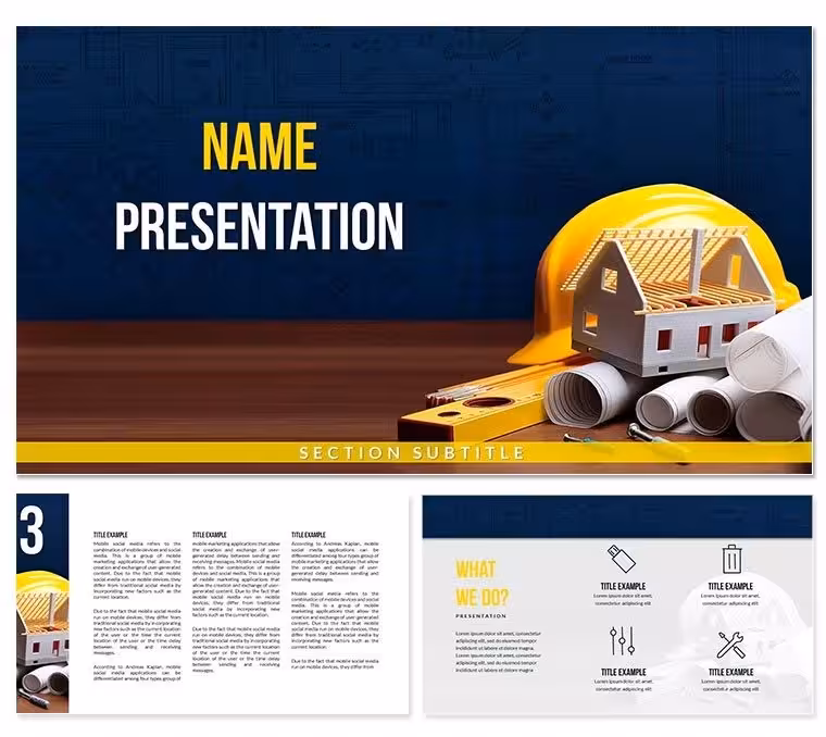 Download Construction Companies Keynote Template, Presentation