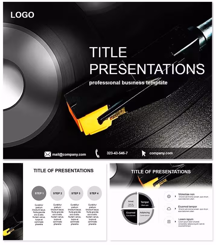 Vibrant Disco Music Keynote Template