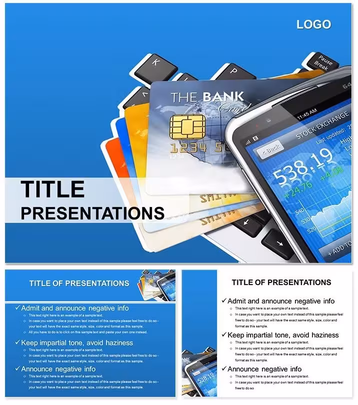 Bank Cards PowerPoint Template: Finance Flows