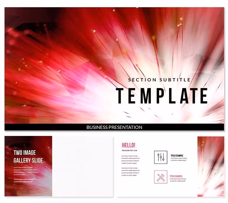 Burning Petals Keynote templates