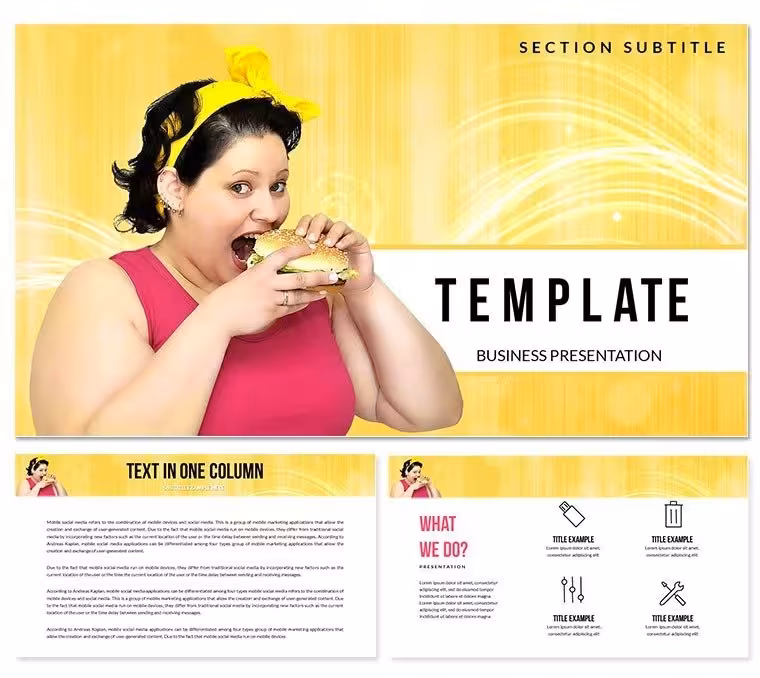 Bad Food Keynote template Presentation