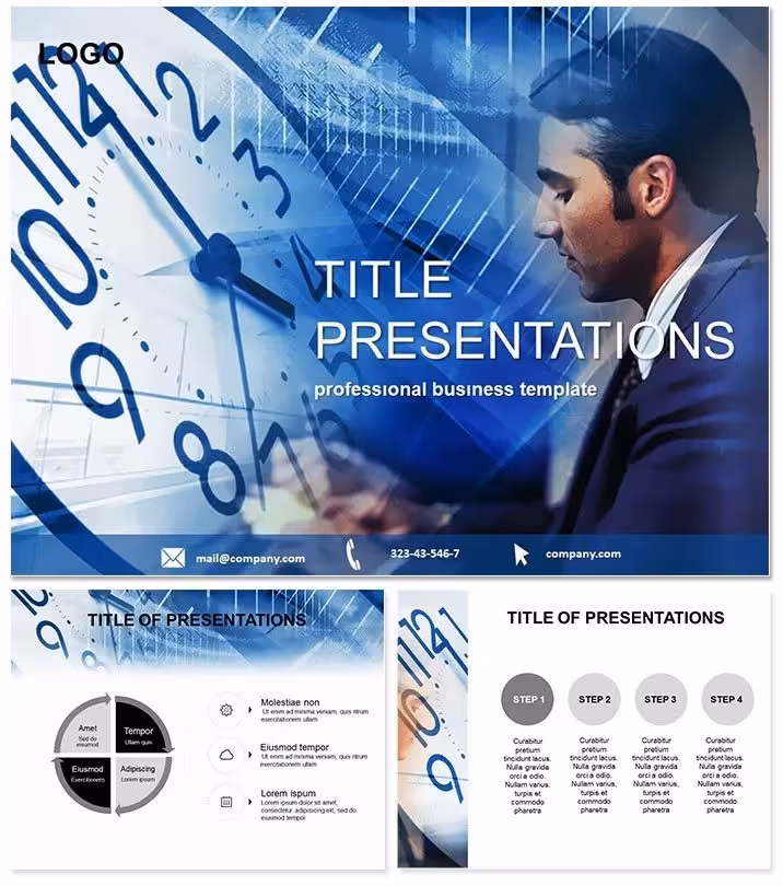 Office Manager PowerPoint Template - Workplace Consulting Diagrams | Fully Editable Instant Download