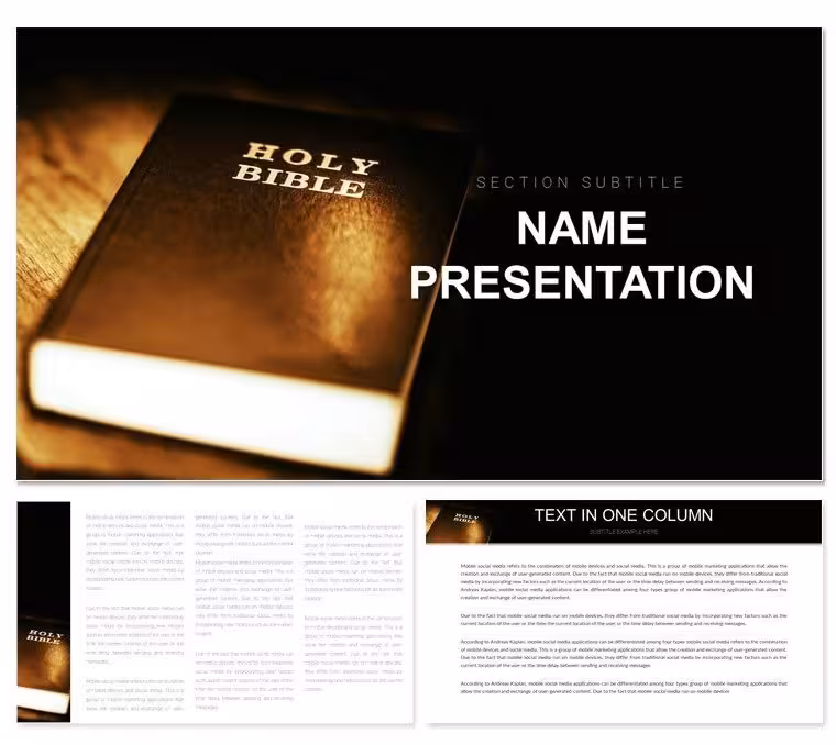 Holy Bible Scriptures Keynote Template