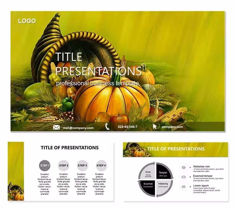 Feast Day of Thanksgiving Keynote Template: Gratitude in Every Slide