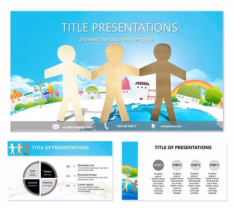 Free Human Togetherness PowerPoint Template
