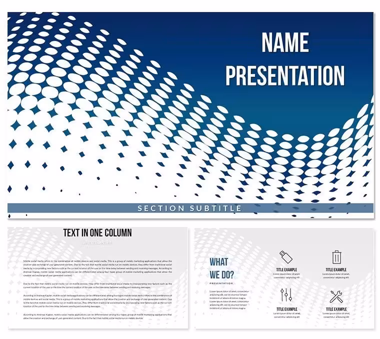 Pixel Wave Keynote Templates - Themes
