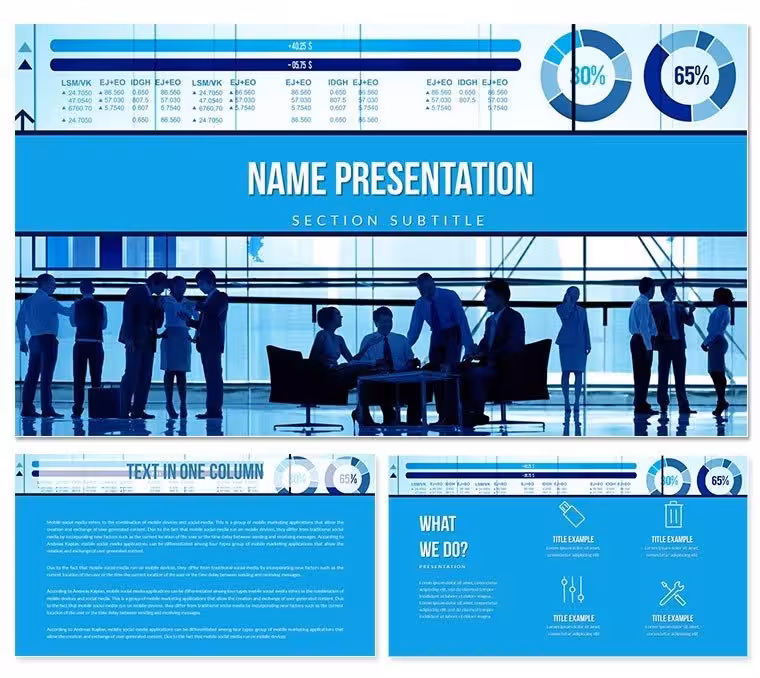 Business plans - Ready business plan Keynote template