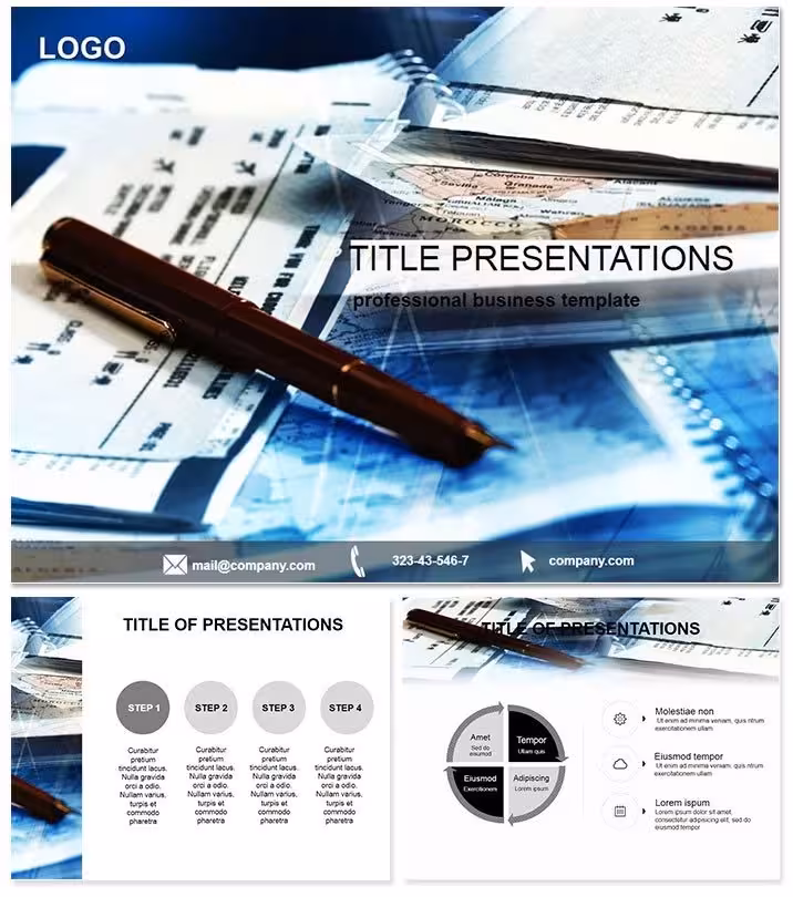 Travel Tours Keynote Template Design