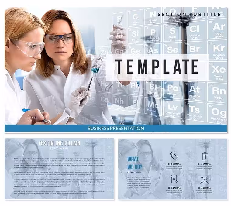 Chemical Experiment Keynote templates - Themes
