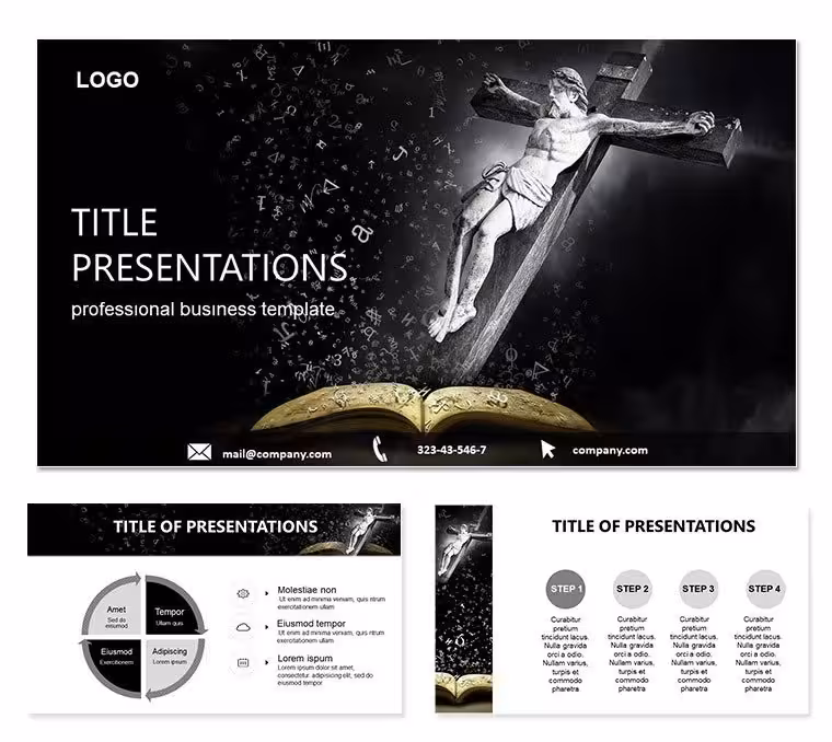 Gospel and Word of God PowerPoint Template: Living Letters