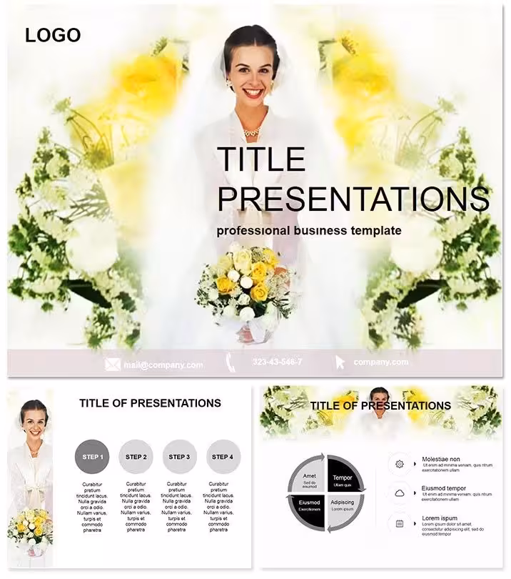 Beautiful Wedding Dress Keynote Template