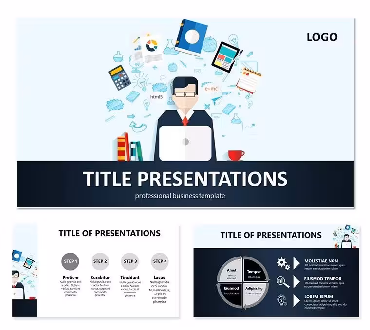 Strategic Management Keynote template - Themes