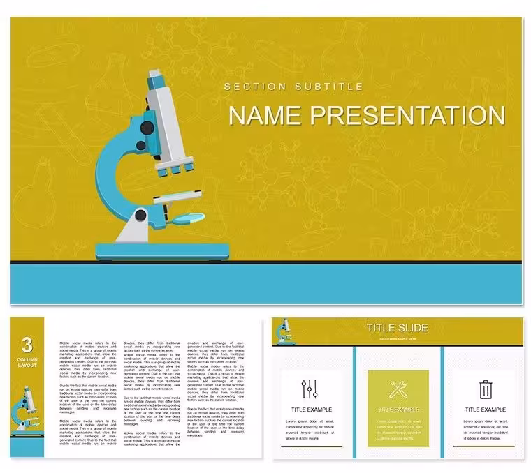 Learn Chemistry, Biology Keynote Template Presentation