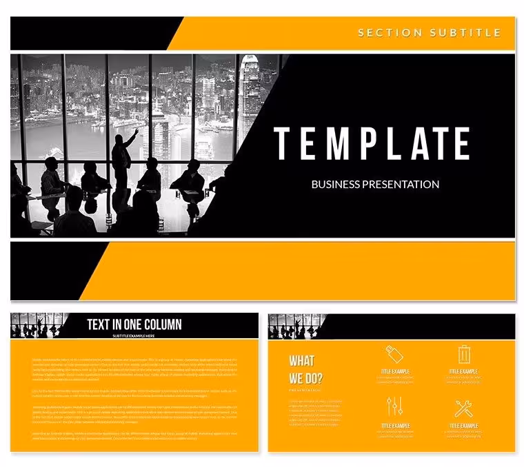 Business Meeting Entrepreneurs Keynote template Presentation