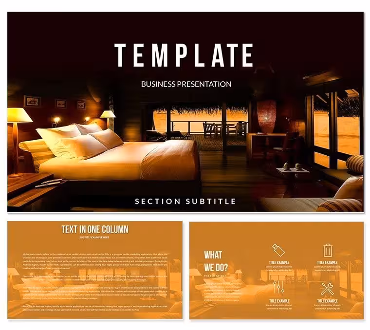 Hotel Reservations Keynote Template - Fully Editable | Instant Download | ImagineLayout