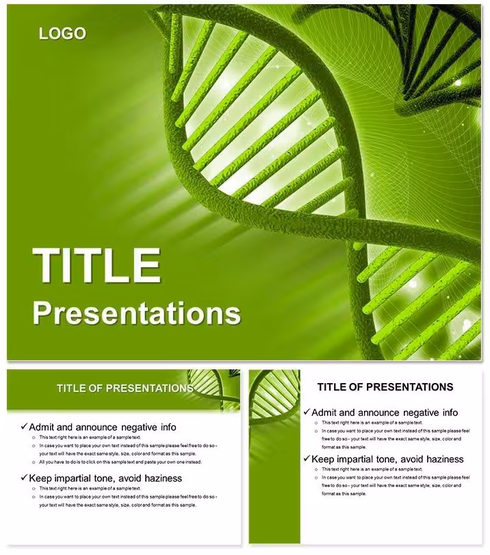 Spiral Genome PowerPoint Template: Unwinding the Threads of Life