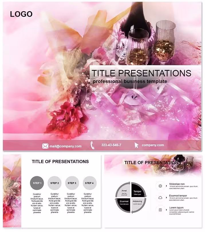 Elegant Wedding Card Keynote Theme