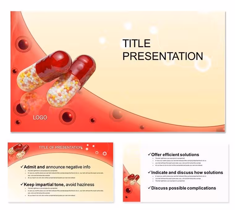 Tablets Pharma PowerPoint Template for Medical Insights