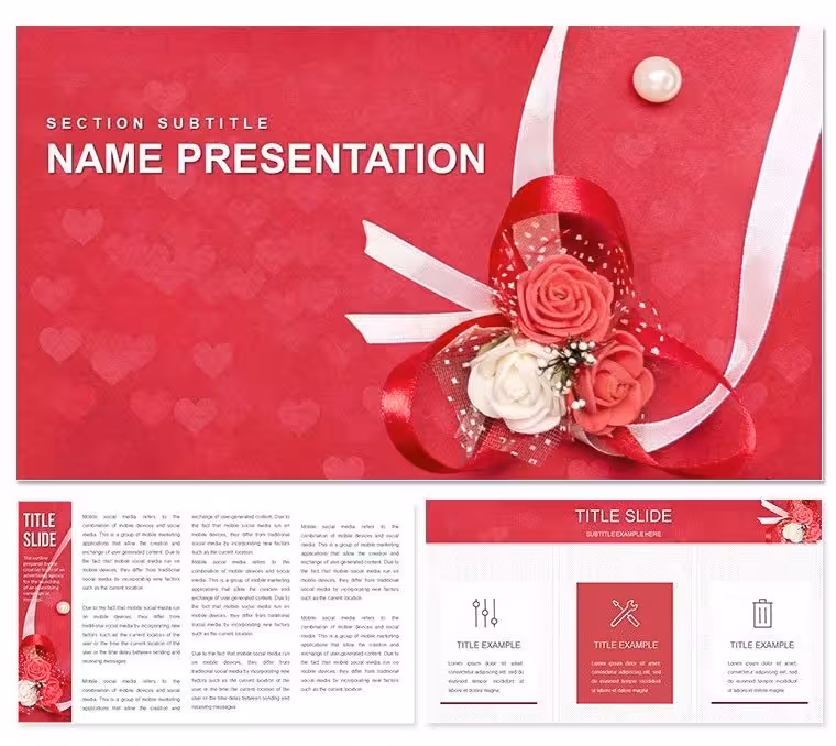 Wedding Greetings Keynote Template: Toasts That Touch Hearts