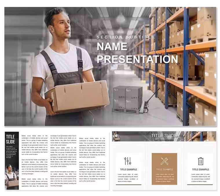 Safe Order Delivery Keynote Template: Secure Your Supply Chain Story