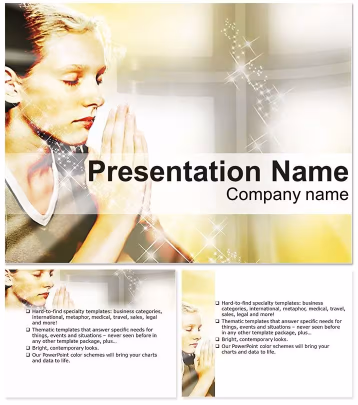 Pray to God Professional PowerPoint Template