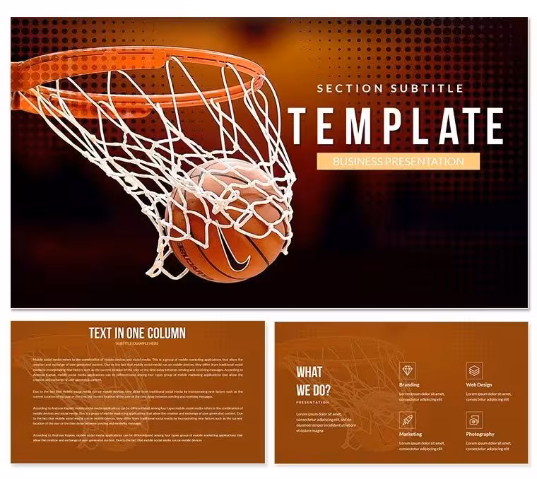 Basketball Hoop Keynote template