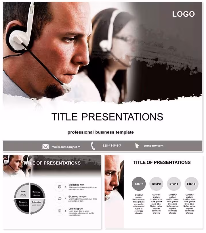 Support Centers PowerPoint Template: Pro Designs