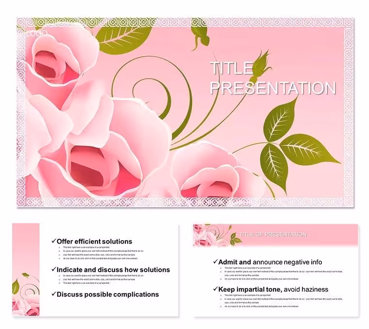 Roses Greeting Keynote Template: Blossom Your Narrative