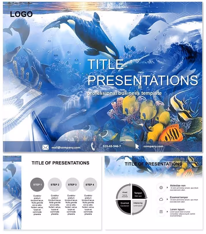 Underwater World Keynote Template: Explore Oceanic Narratives