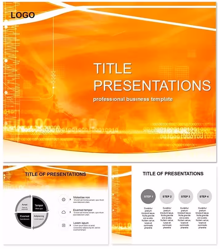 Radio Waves Pulses Science PowerPoint Template