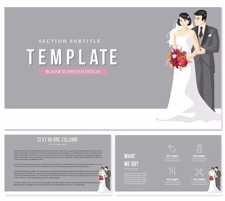 Wedding Photo Keynote templates Presentation
