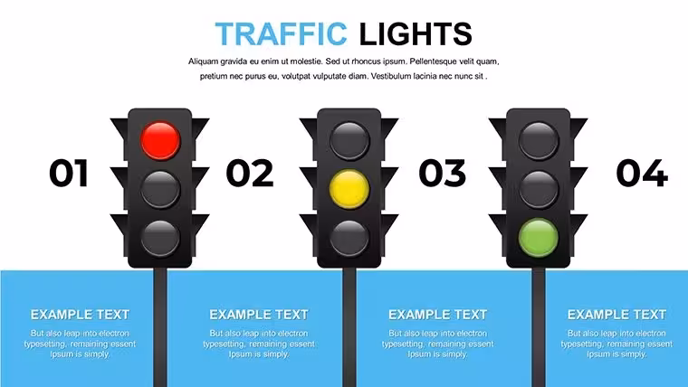 Traffic Lights Keynote Charts - Editable KEY | ImagineLayout