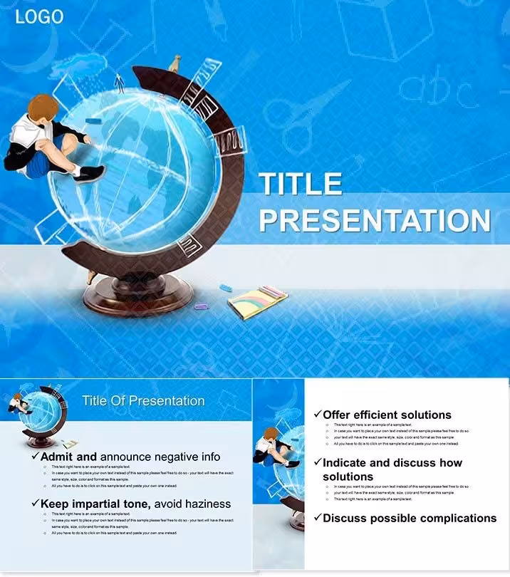 Child World Exploration PowerPoint Template: Ignite Little Discoverers