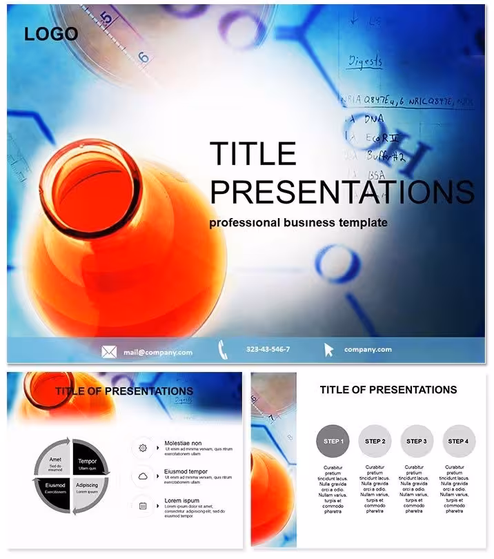 Chemical Industries PowerPoint Template: Catalyze Your Data-Driven Narratives
