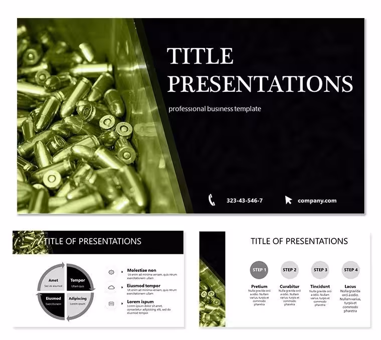 Bullets War PowerPoint template