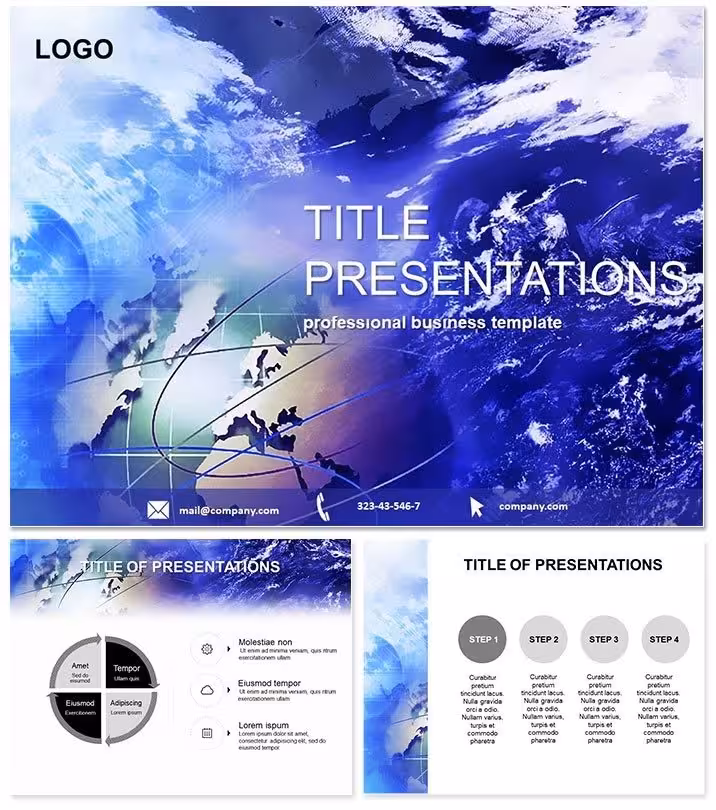 Earth from Space Science PPT Template