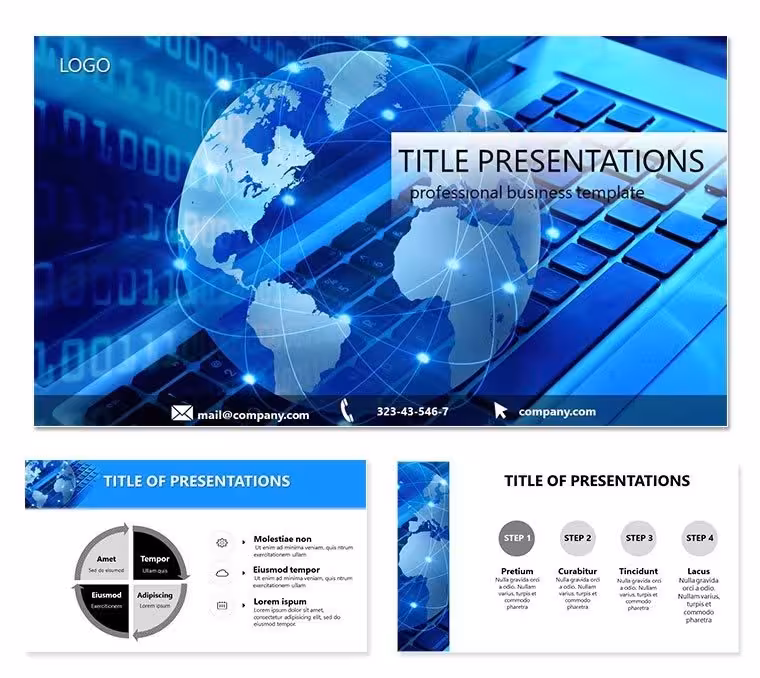 Internet Service Providers PowerPoint template