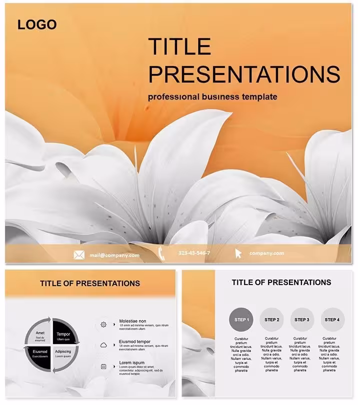 Pure Lily PowerPoint Templates Collection