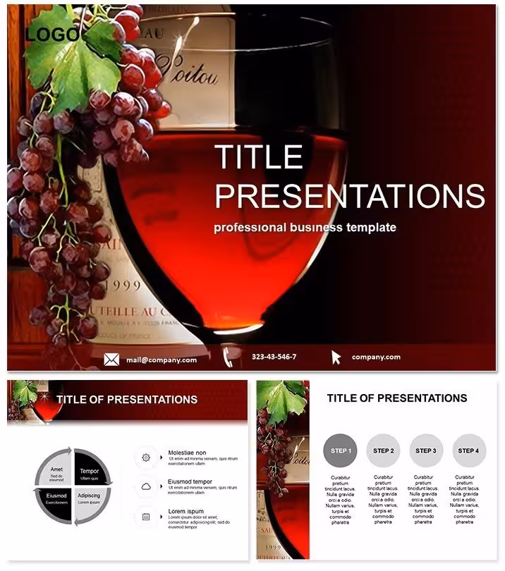 Red Wine Festival PPT Template