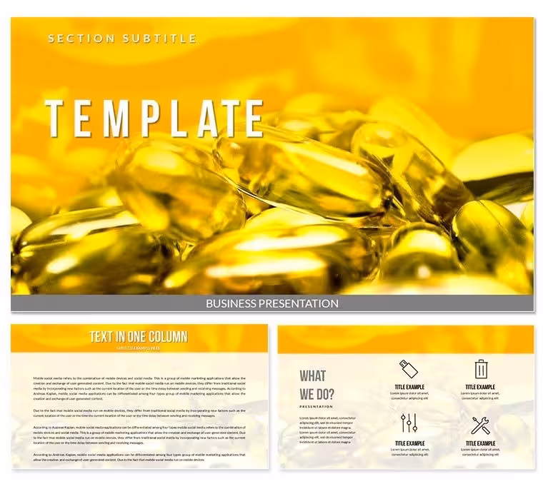 Vitamins and Minerals Keynote templates - Themes