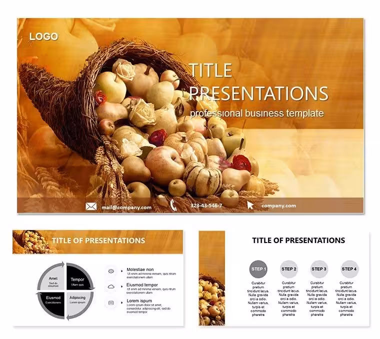 Autumn Harvest Gift PowerPoint Templates