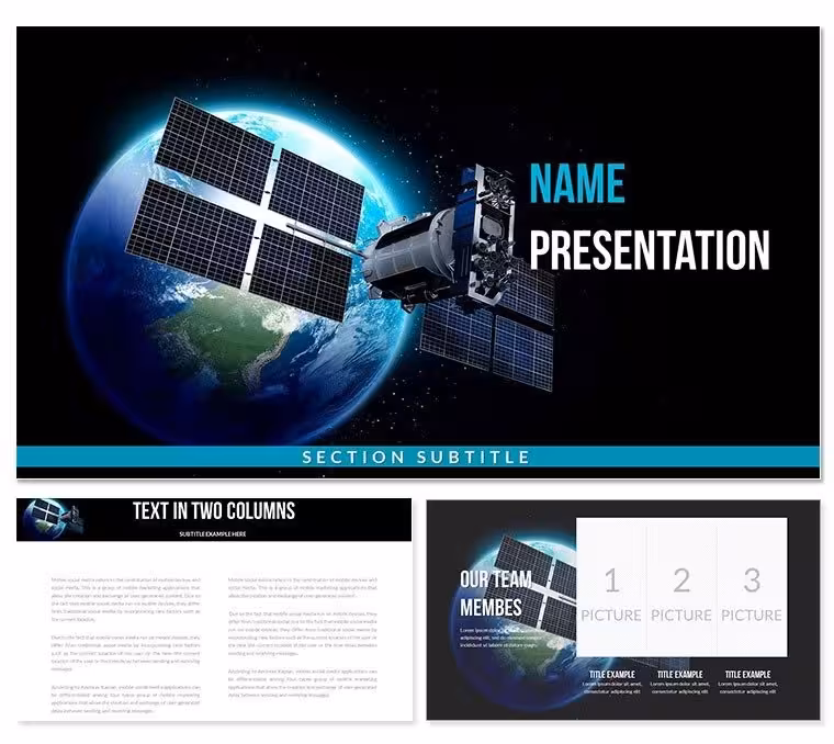 Space Satellite Keynote Template