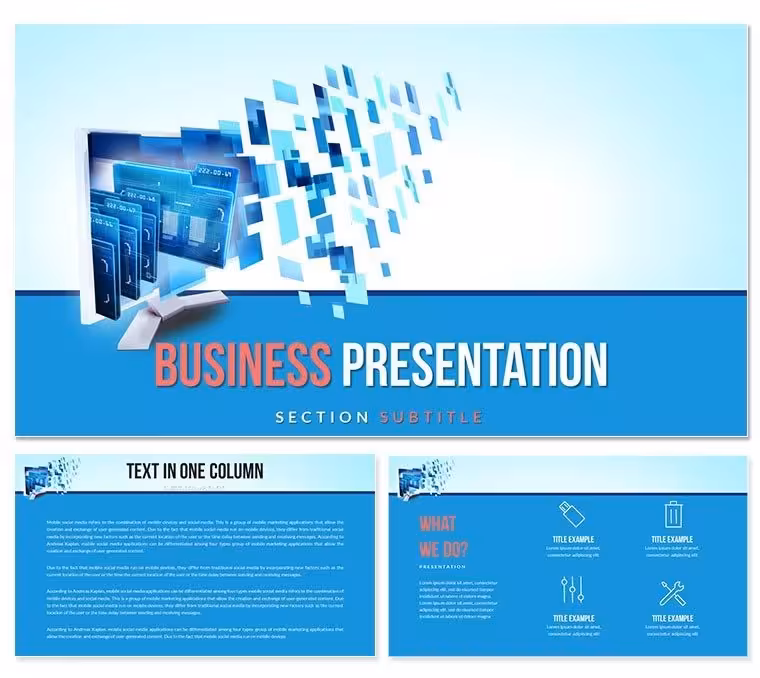 Robotic Automation System Keynote templates - Themes